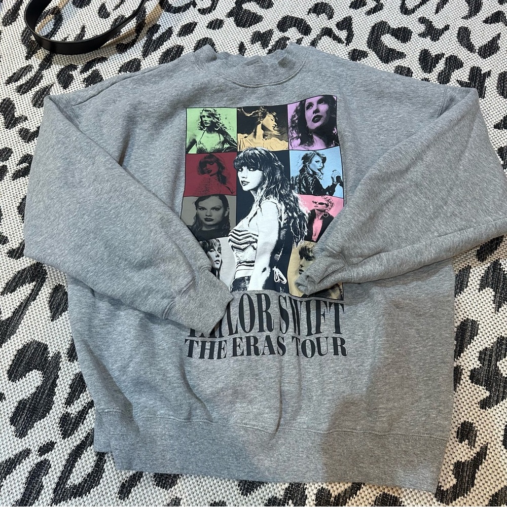 Taylor Swift The Eras Tour Gray Sweatshirt